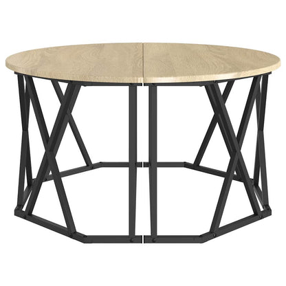 vidaXL Coffee Table Sonoma Oak 80 x 80 x 42 cm