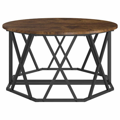vidaXL Coffee Table Smoked Oak 80 x 80 x 42 cm