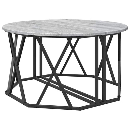 vidaXL Coffee Table Grey Sonoma 80 x 80 x 42 cm