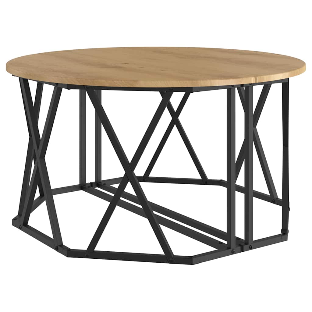 vidaXL Coffee Table Artisan Oak 80 x 80 x 42 cm
