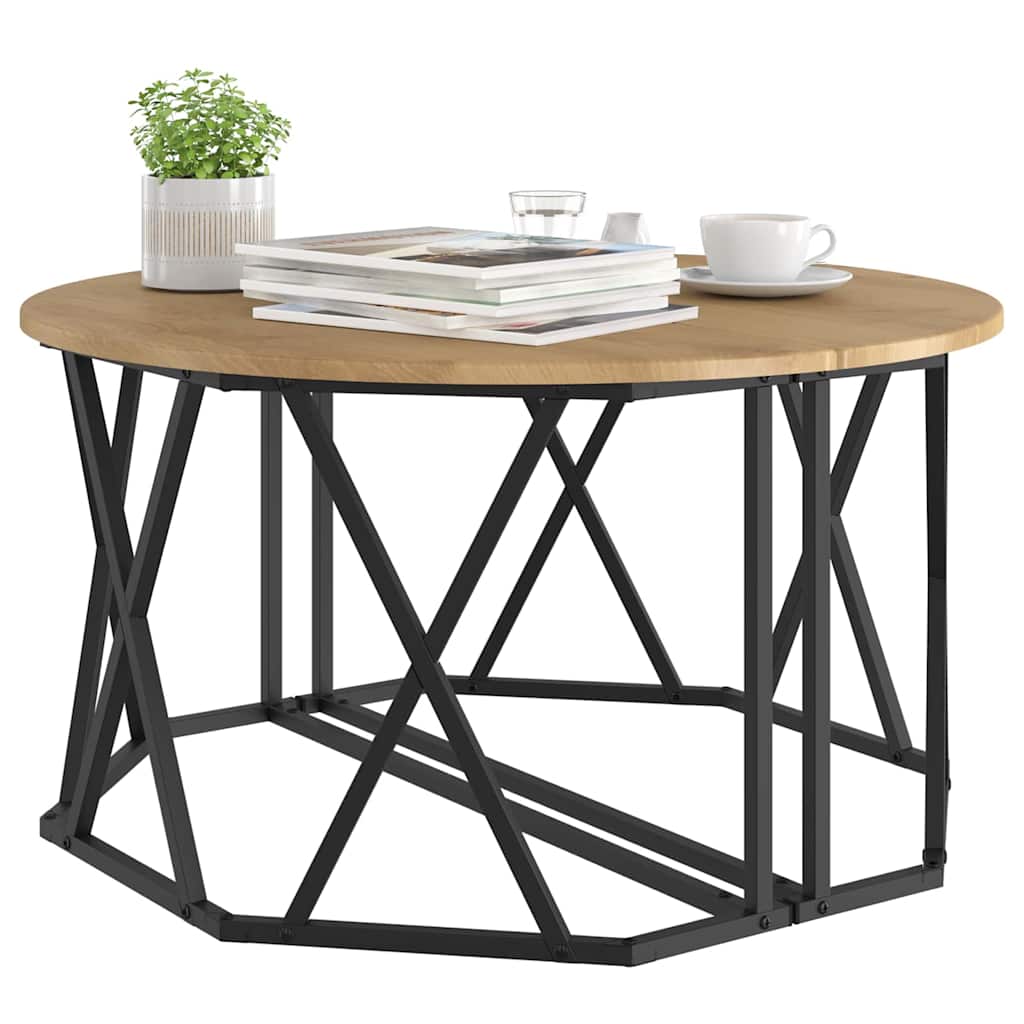 vidaXL Coffee Table Artisan Oak 80 x 80 x 42 cm