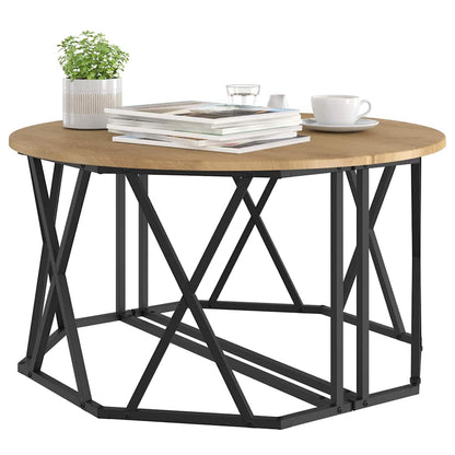 vidaXL Coffee Table Artisan Oak 80 x 80 x 42 cm