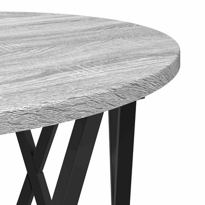 vidaXL Nesting Side Table 3 pcs Grey Sonoma Engineered Wood and Steel