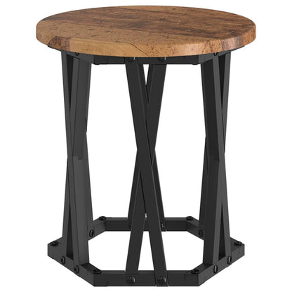 vidaXL Nesting Side Table 3 pcs Old Wood Engineered Wood and Steel