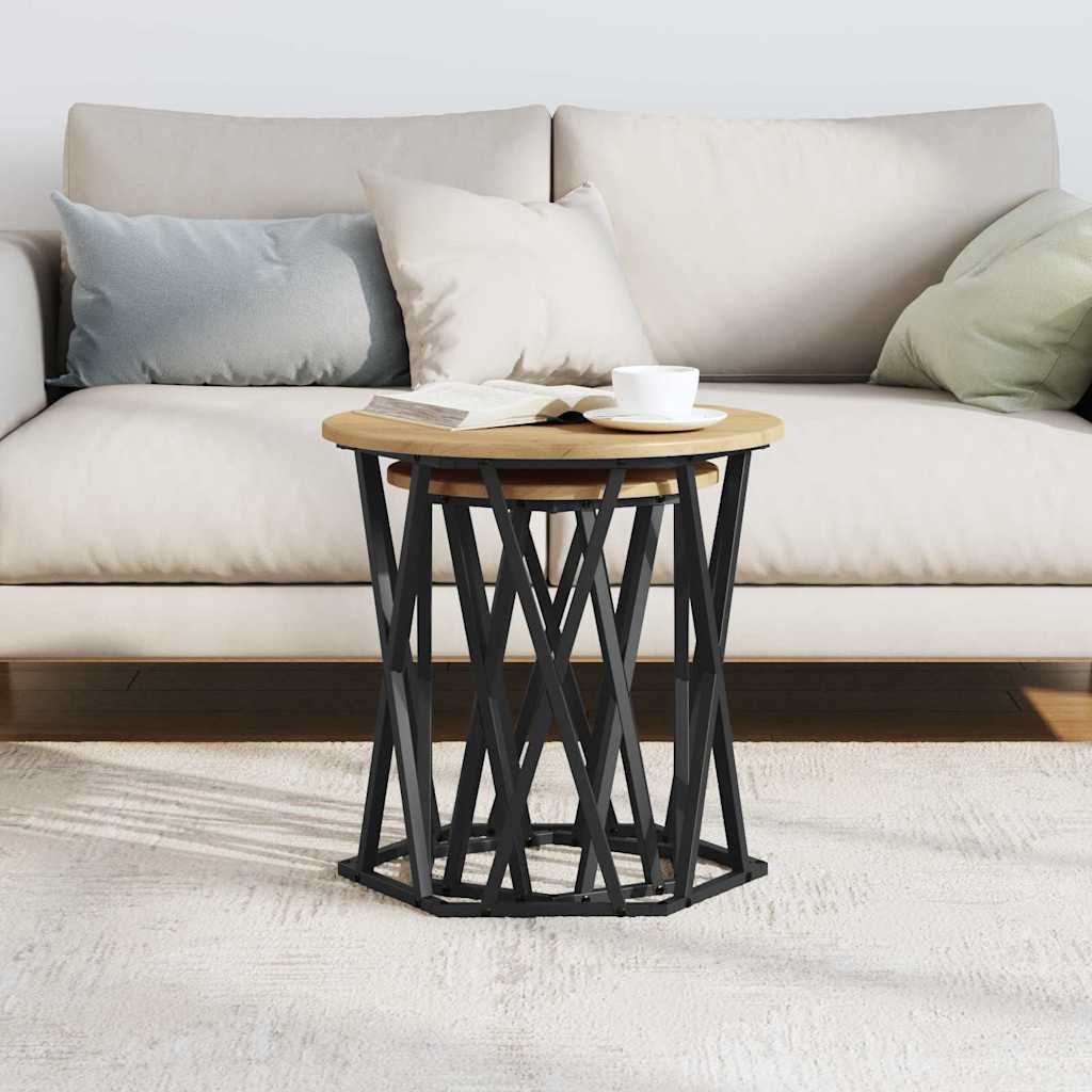 vidaXL Coffee Table 2 pcs Artisan Oak 50 x 50 x 50 cm