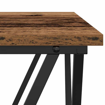 vidaXL Side Table Set 2 pcs Reclaimed Wood Engineered Wood and Steel