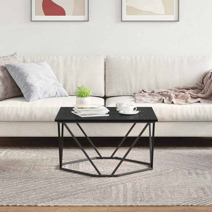 vidaXL Coffee Table Black Oak 80 x 80 x 45 cm
