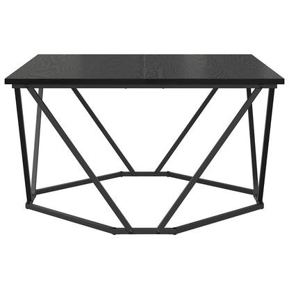 vidaXL Coffee Table Black Oak 80 x 80 x 45 cm