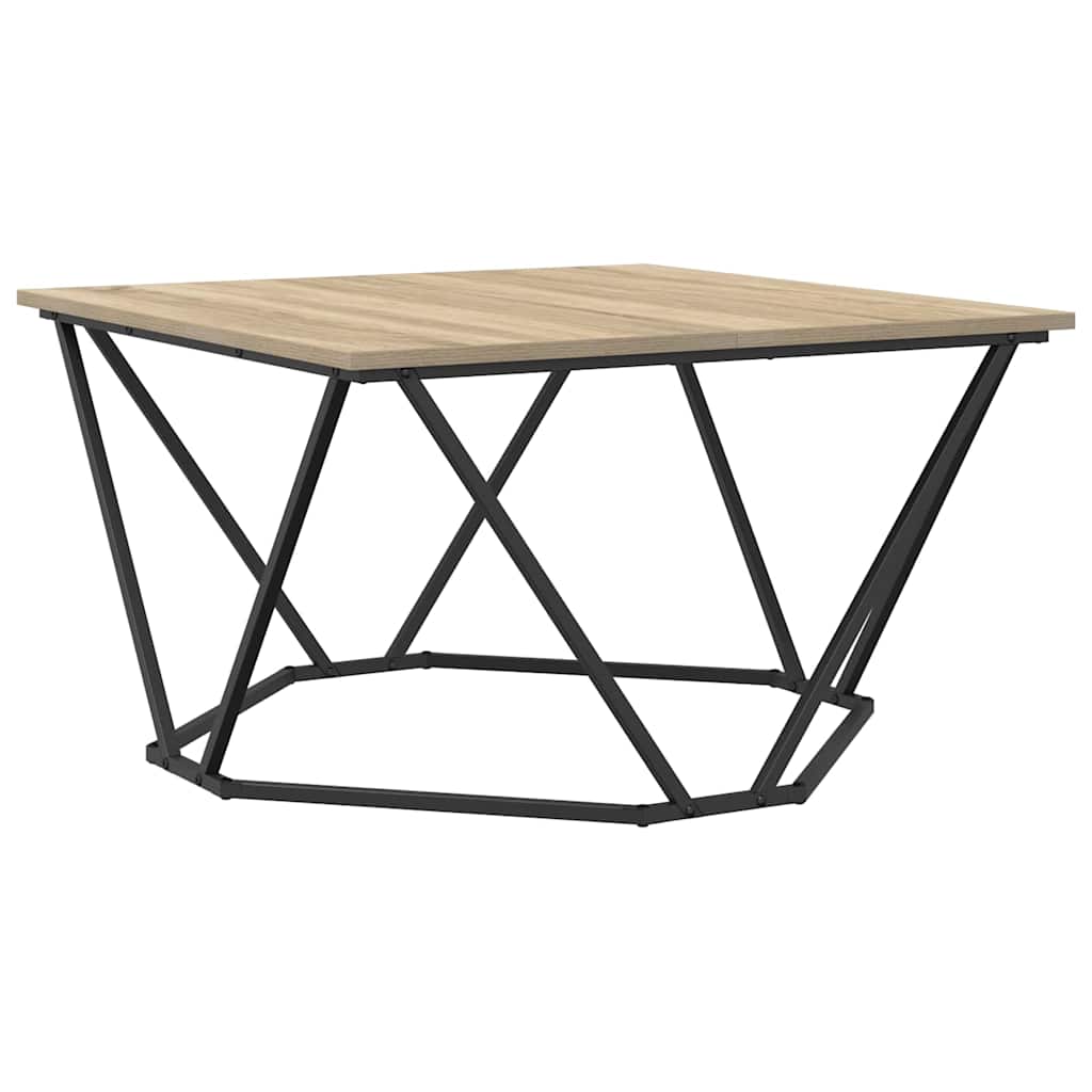 vidaXL Coffee Table Sonoma Oak 80 x 80 x 45 cm