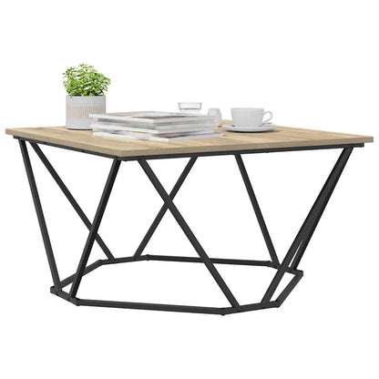 vidaXL Coffee Table Sonoma Oak 80 x 80 x 45 cm