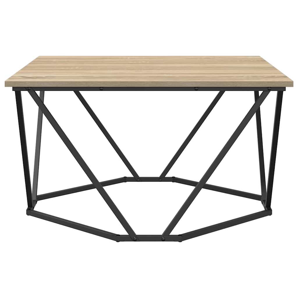 vidaXL Coffee Table Sonoma Oak 80 x 80 x 45 cm