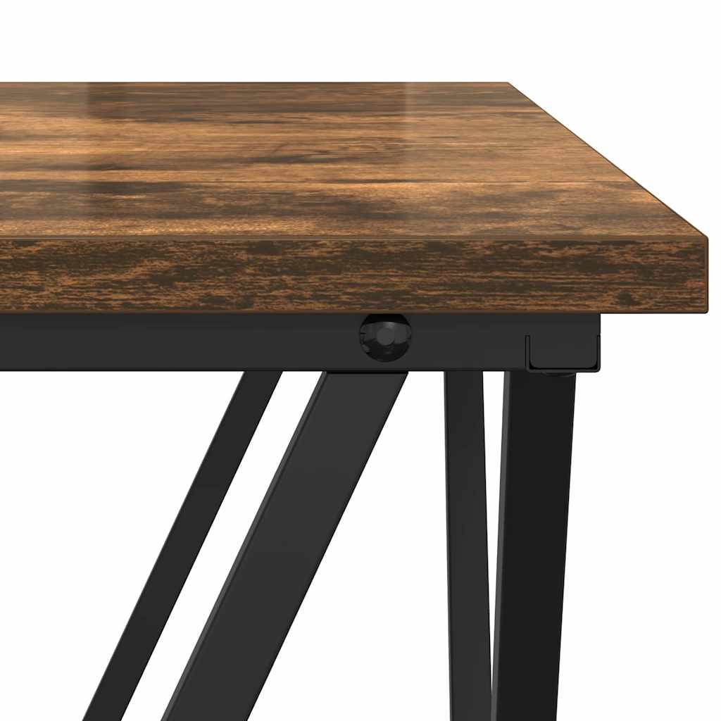 vidaXL Coffee Table Smoked Oak 80 x 80 x 45 cm