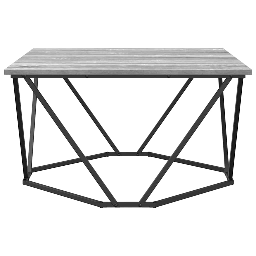 vidaXL Coffee Table Grey Sonoma 80 x 80 x 45 cm