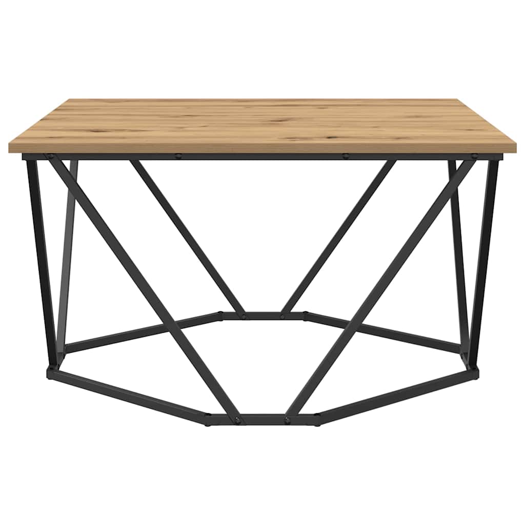 vidaXL Coffee Table Artisan Oak 80 x 80 x 45 cm