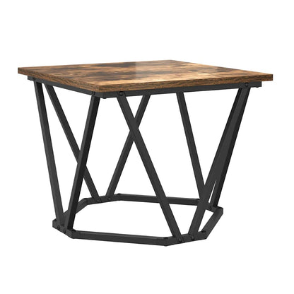 vidaXL Coffee Table 3 pcs Smoked Oak Engineered Wood and Steel