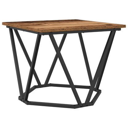 vidaXL Coffee Table 3 pcs Old Wood Engineered Wood and Steel