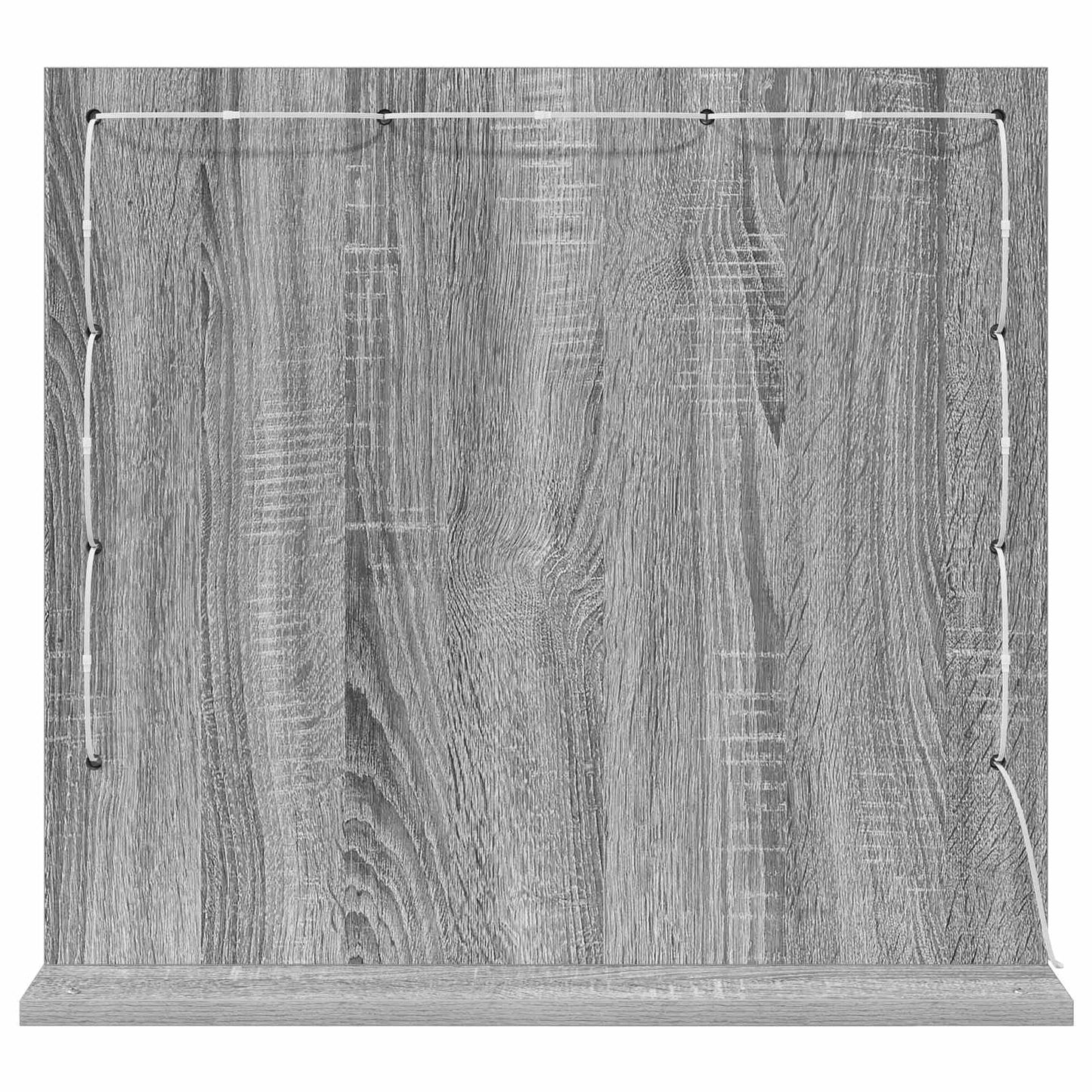 vidaXL Vanity Mirror Rectangular Grey Sonoma 60 x 55 x 18 cm