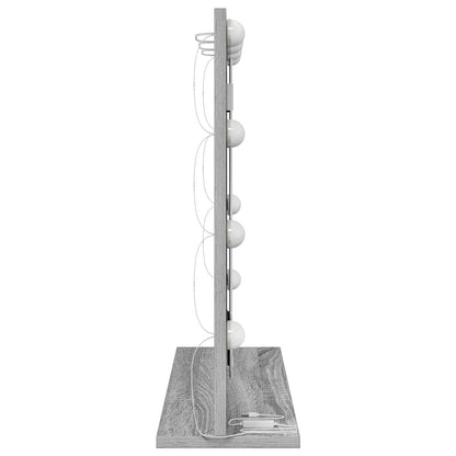 vidaXL Vanity Mirror Rectangular Grey Sonoma 60 x 55 x 18 cm