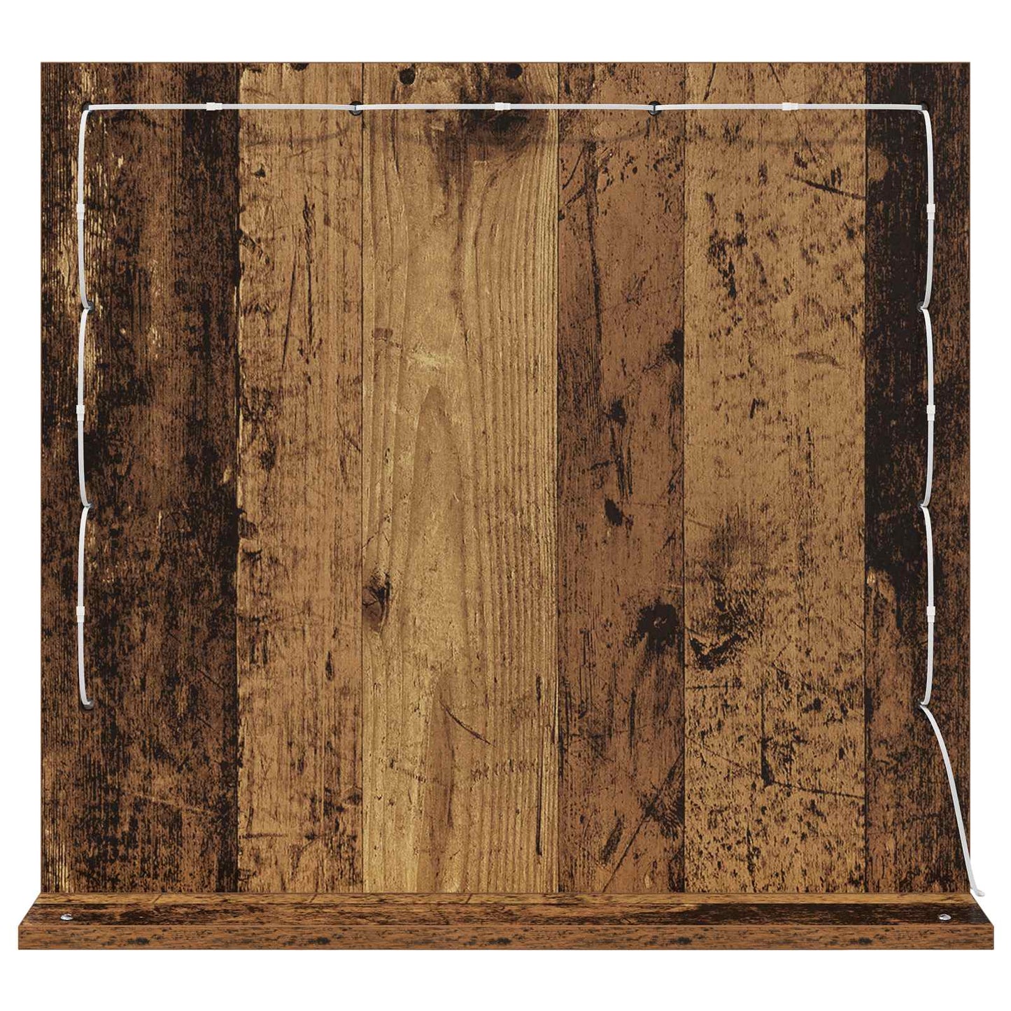 vidaXL Vanity Mirror Rectangular with Mirror Old Wood 60 x 55 x 18 cm
