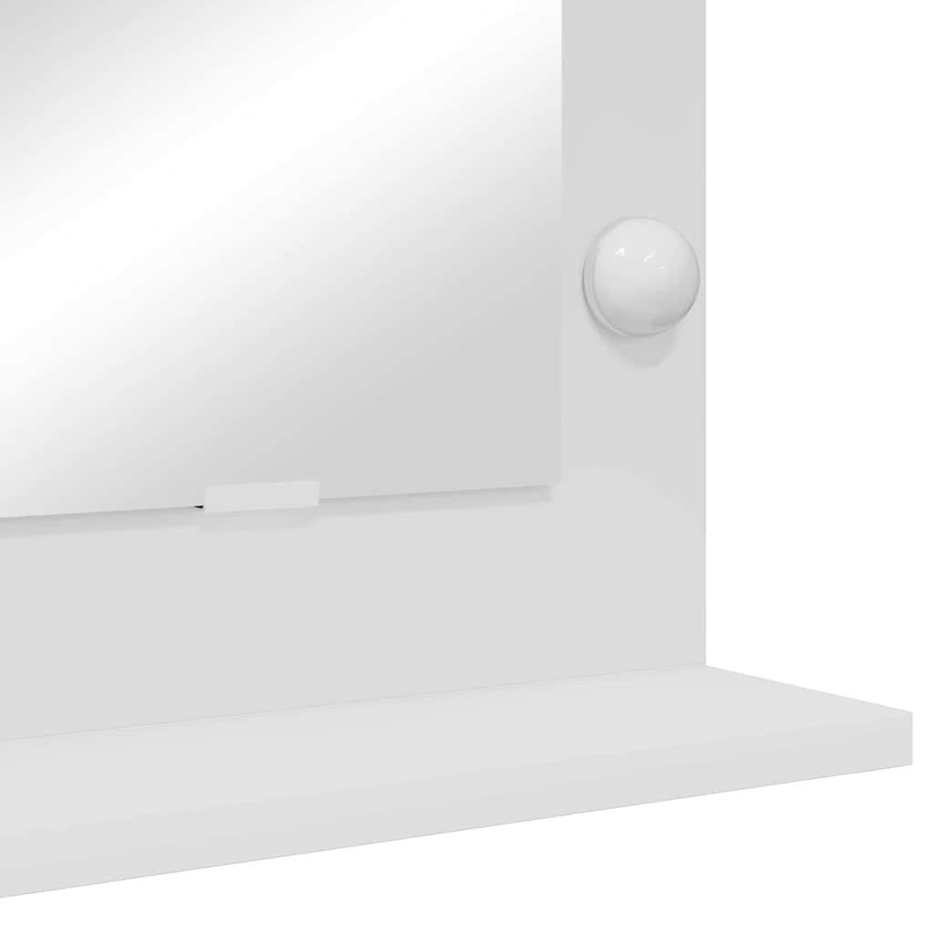 vidaXL Vanity Mirror White 80 x 15 x 18 cm Glass and Engineered wood