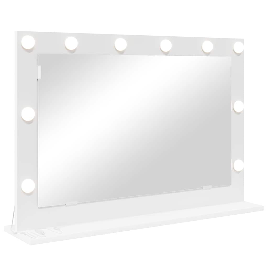 vidaXL Vanity Mirror White 80 x 15 x 18 cm Glass and Engineered wood