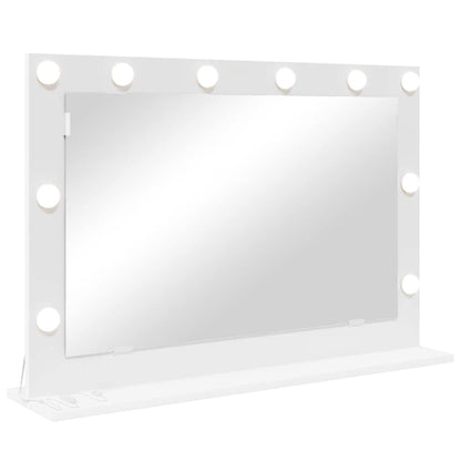 vidaXL Vanity Mirror White 80 x 15 x 18 cm Glass and Engineered wood