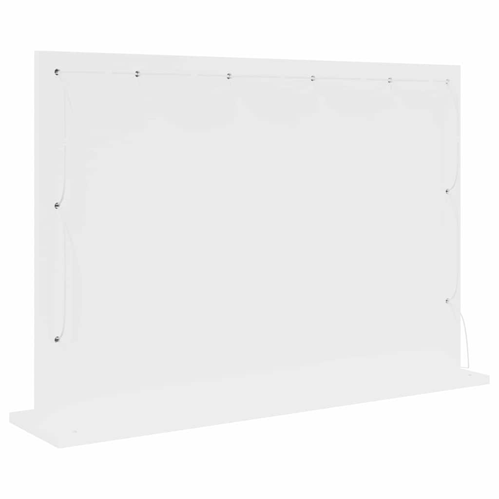 vidaXL Vanity Mirror White 80 x 15 x 18 cm Glass and Engineered wood