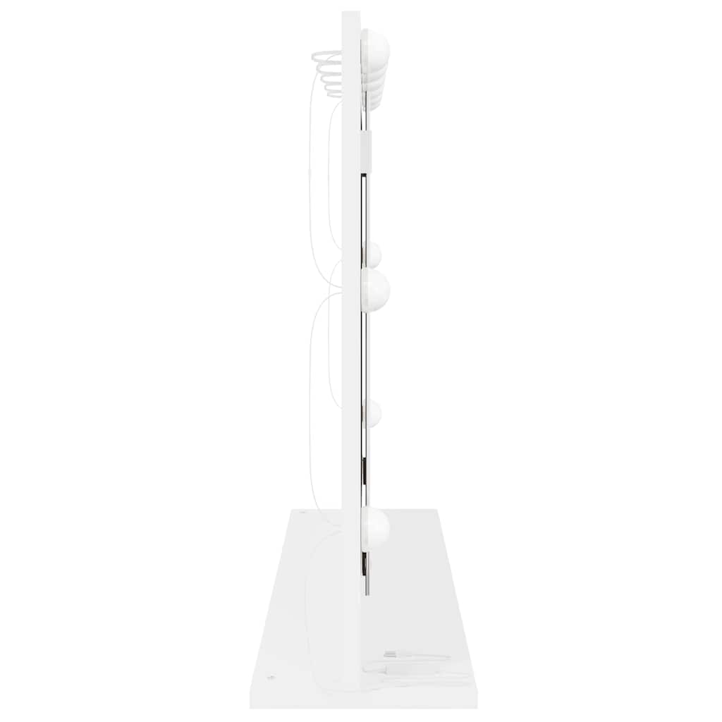 vidaXL Vanity Mirror White 80 x 15 x 18 cm Glass and Engineered wood