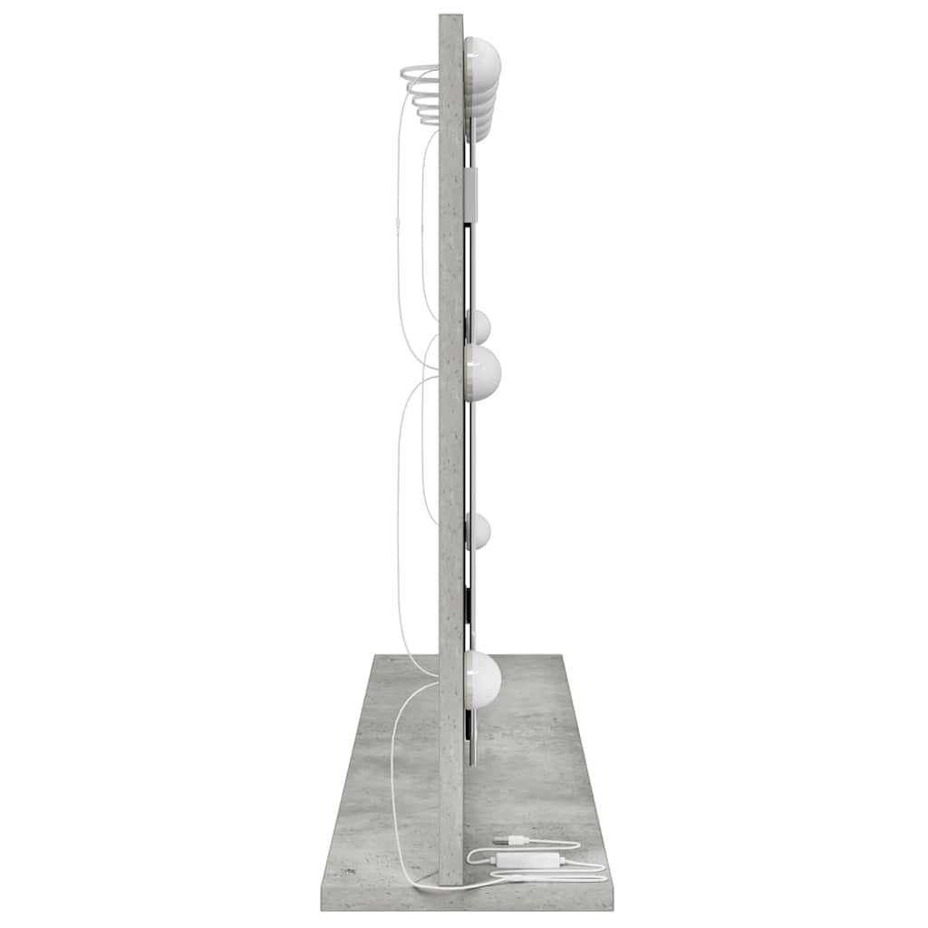 vidaXL Vanity Mirror Rectangular Concrete Grey 80 x 55 x 18 cm