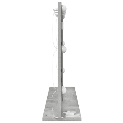 vidaXL Vanity Mirror Rectangular Concrete Grey 80 x 55 x 18 cm