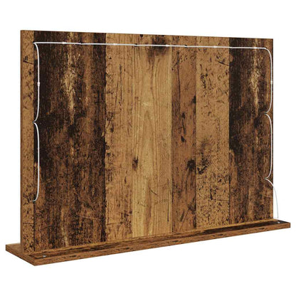 vidaXL Vanity Mirror Rectangular with Mirror Old Wood 80 x 55 x 18 cm