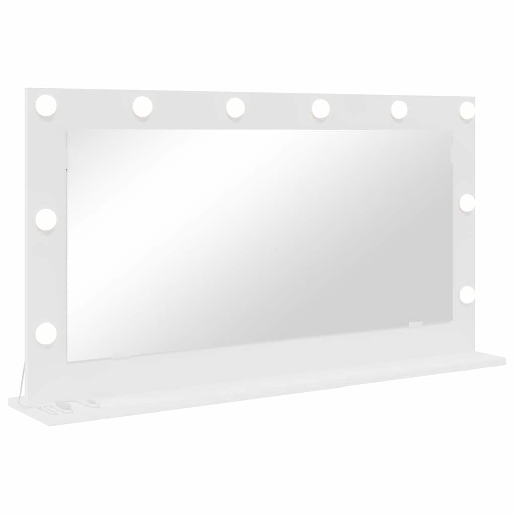 vidaXL Vanity Mirror White 100 x 55 x 18 cm Glass and Engineered wood