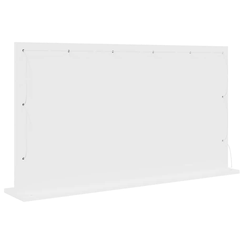 vidaXL Vanity Mirror White 100 x 55 x 18 cm Glass and Engineered wood