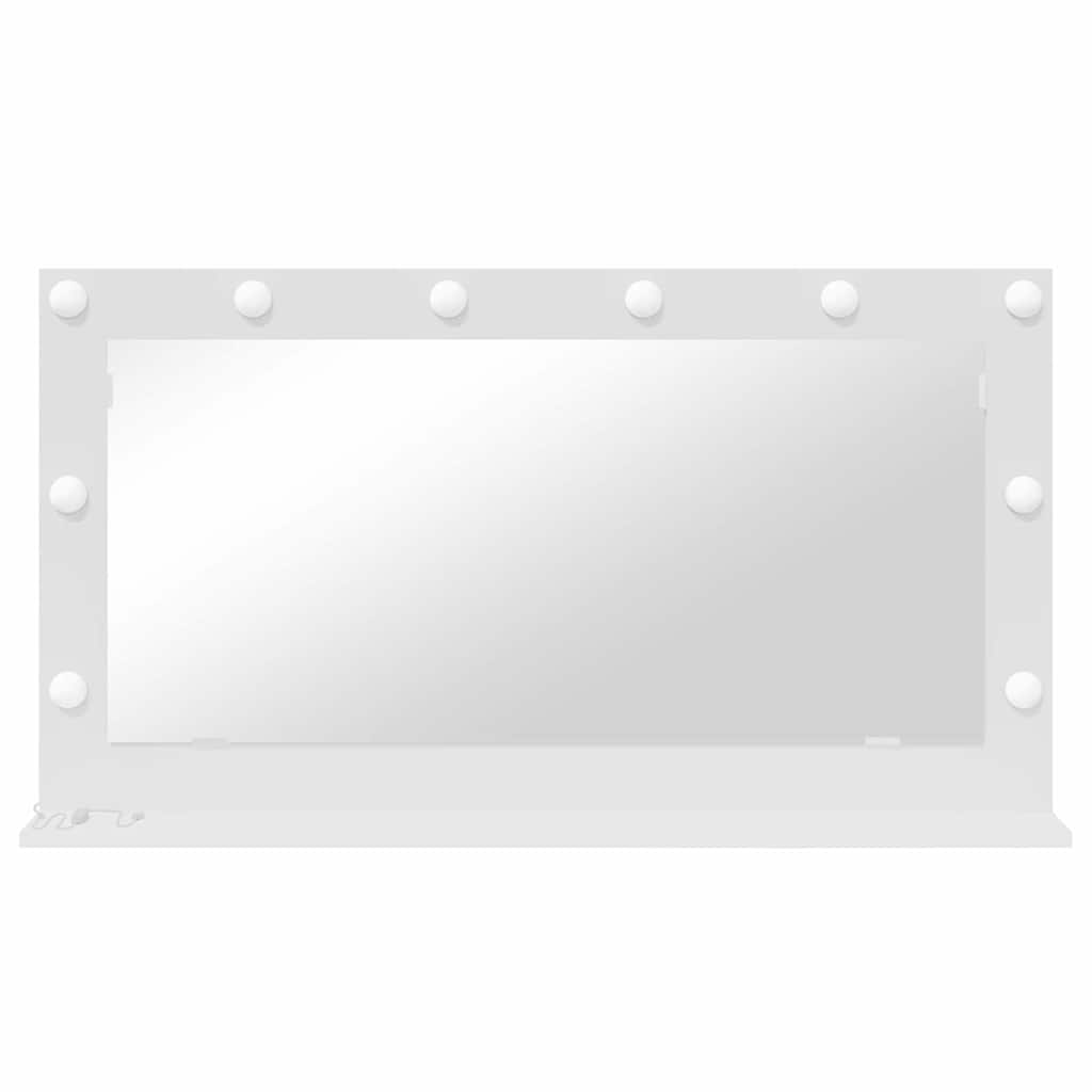 vidaXL Vanity Mirror White 100 x 55 x 18 cm Glass and Engineered wood