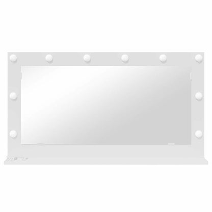 vidaXL Vanity Mirror White 100 x 55 x 18 cm Glass and Engineered wood