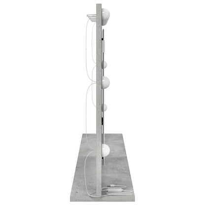 vidaXL Vanity Mirror Rectangular Concrete Grey 100 x 55 x 18 cm