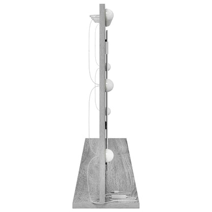 vidaXL Vanity Mirror Rectangular Grey Sonoma 100 x 55 x 18 cm