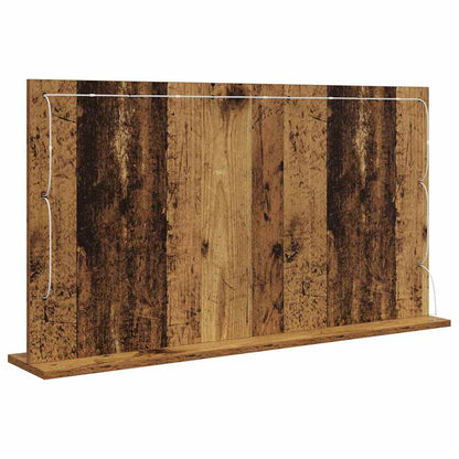 vidaXL Vanity Mirror Rectangular with Mirror Old Wood 100 x 55 x 18 cm