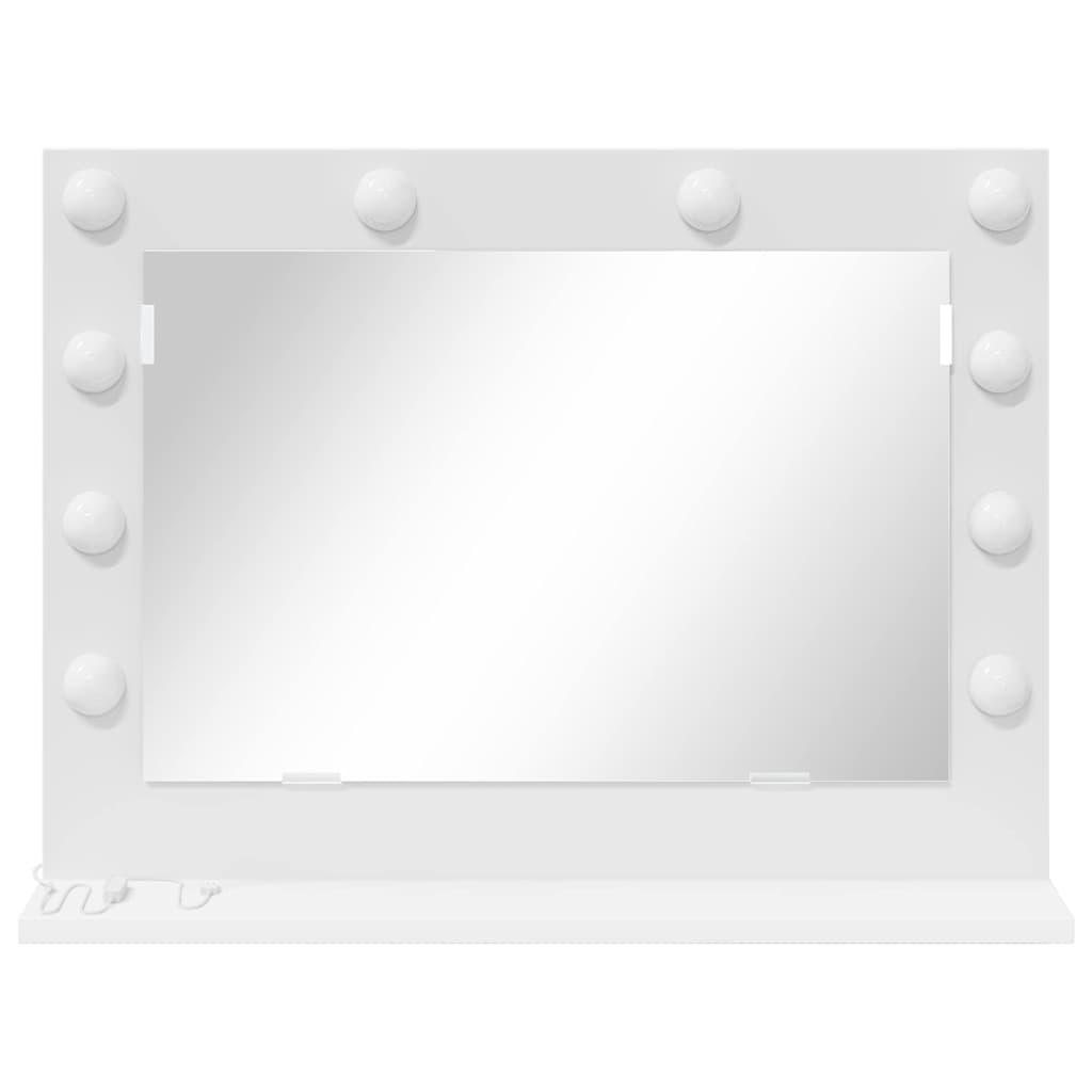 vidaXL Vanity Mirror White 60 x 45 x 18 cm Glass and Engineered wood