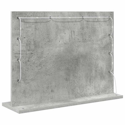 vidaXL Vanity Mirror Rectangular Concrete Grey 60 x 45 x 18 cm