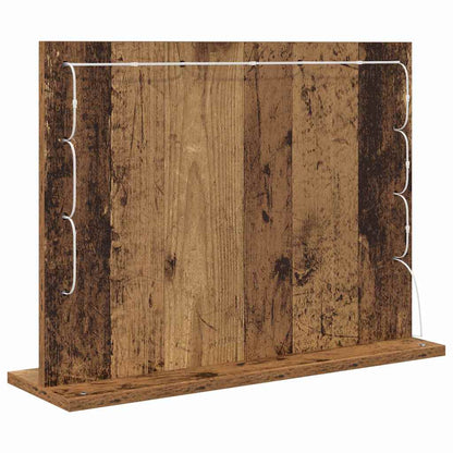 vidaXL Vanity Mirror Rectangular with Mirror Old Wood 60 x 45 x 18 cm