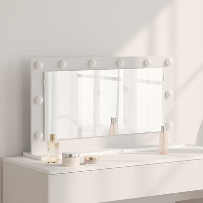 vidaXL Vanity Mirror White 80 x 45 x 18 cm Glass and Engineered wood