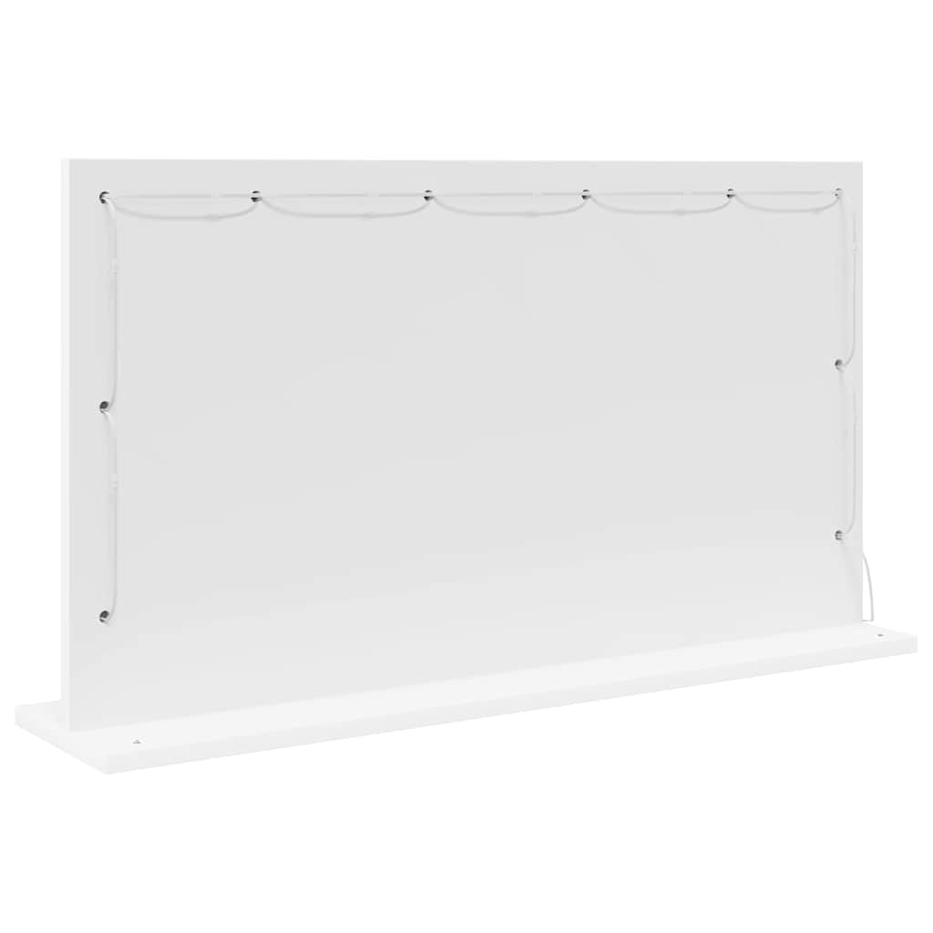 vidaXL Vanity Mirror White 80 x 45 x 18 cm Glass and Engineered wood