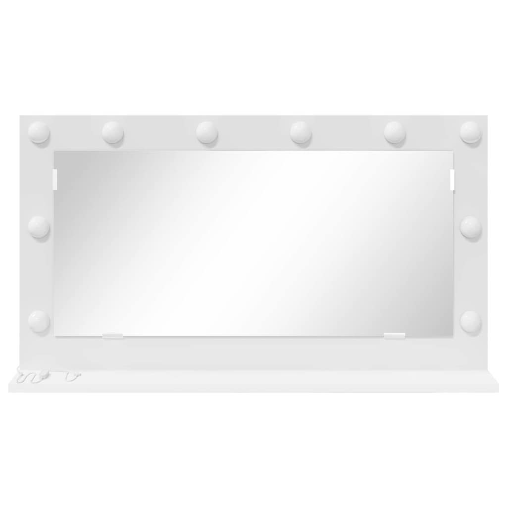 vidaXL Vanity Mirror White 80 x 45 x 18 cm Glass and Engineered wood
