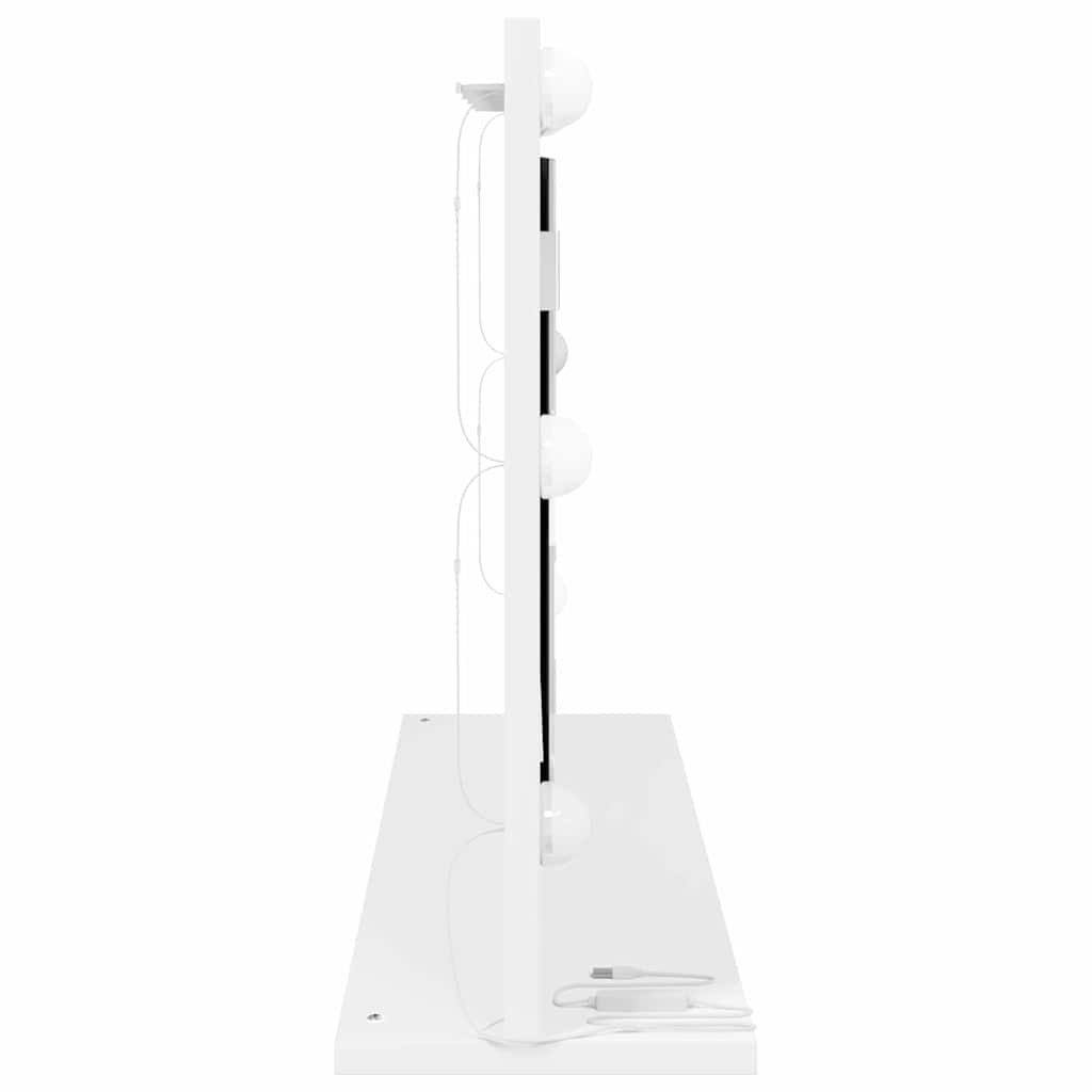 vidaXL Vanity Mirror White 80 x 45 x 18 cm Glass and Engineered wood