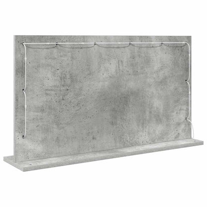 vidaXL Vanity Mirror Rectangular Concrete Grey 80 x 45 x 18 cm