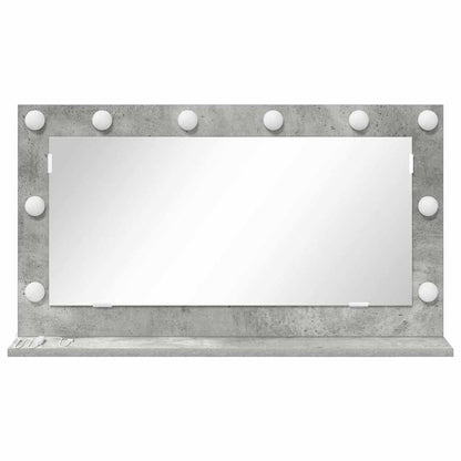 vidaXL Vanity Mirror Rectangular Concrete Grey 80 x 45 x 18 cm