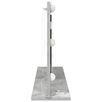 vidaXL Vanity Mirror Rectangular Concrete Grey 80 x 45 x 18 cm