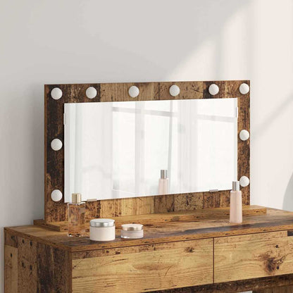 vidaXL Vanity Mirror Rectangular with Mirror Old Wood 80 x 45 x 18 cm