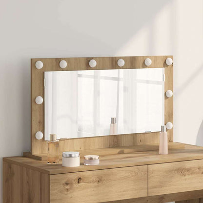 vidaXL Vanity Mirror Artisan Oak 80 x 45 x 18 cm Rectangular